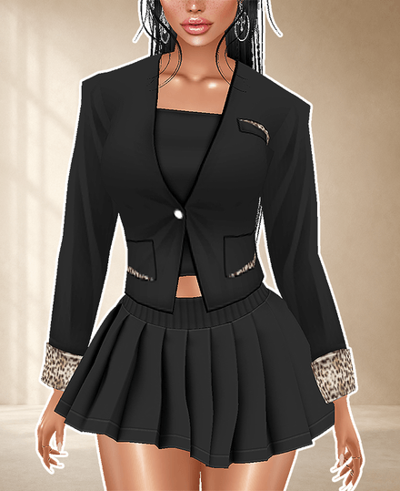 MESH - Crop Leo Blazer 