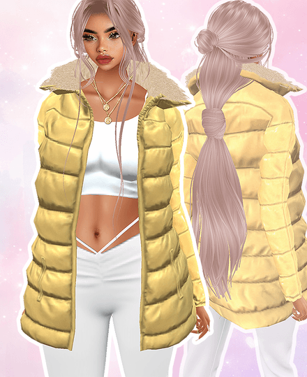 MESH - Padded Coat Gold