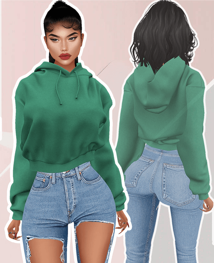 MESH - Green Hoodie