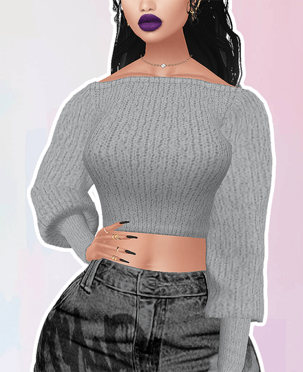 MESH - Off Shoulder Knit