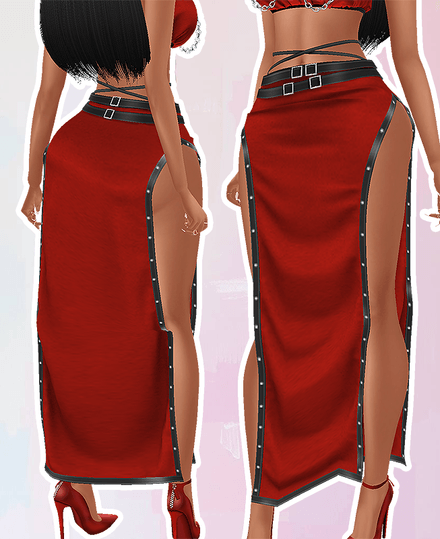 MESH - Red Magic Skirt