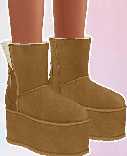 MESH - Platform Fur Boots