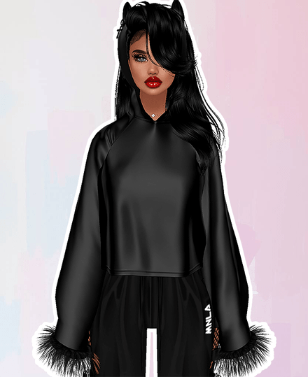 MESH - Cat Satin Hoodie