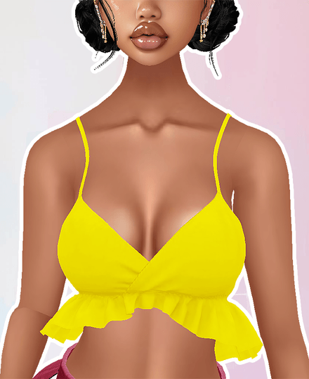 MESH - Yellow Gypsy Ruffles