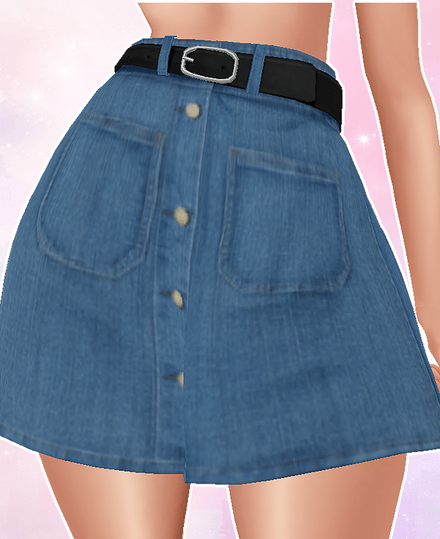 MESH - Y2K Denim Skirt 
