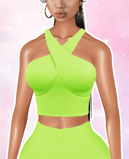 MESH - Neon Halter Top