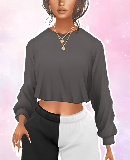 MESH - Loose Crop Sweater
