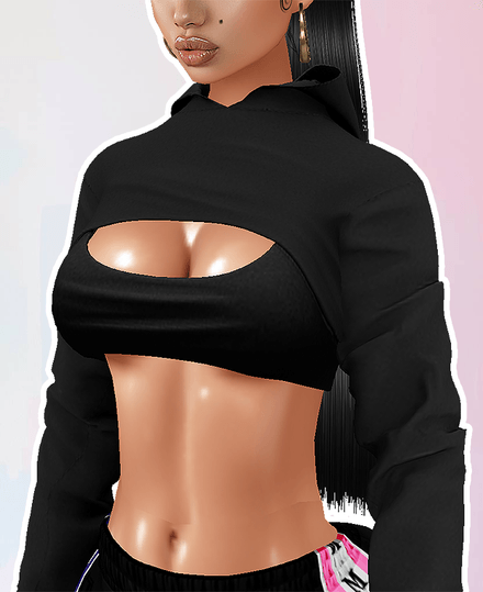 MESH - Crop Hoodie &amp; Top