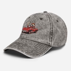 Wasbeer pet vintage denim