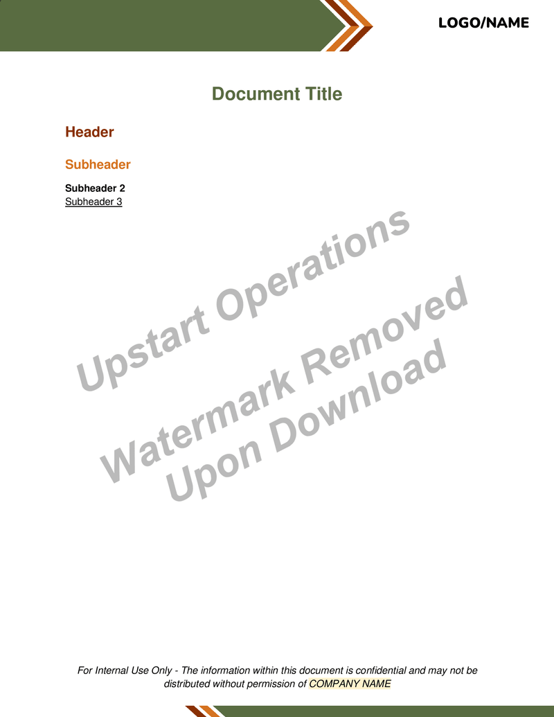 Internal Notice Template
