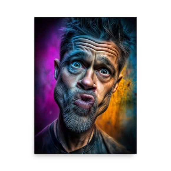 "The Eccentric Whistle: Brad Pitt in Pop Surrealism"