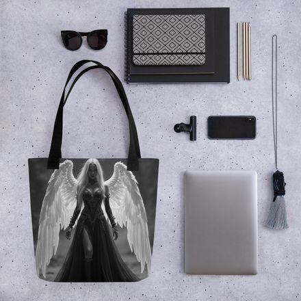 The "Celestial Guardian" All-Over Print Tote Bag