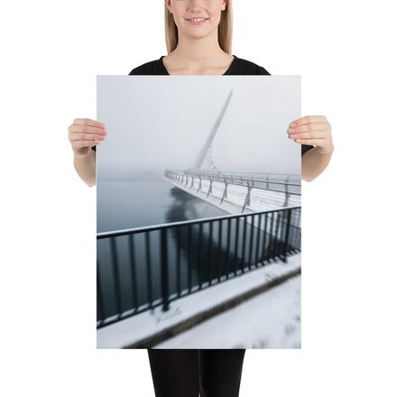 The Fog of Peace: Exclusive AI-Enhanced Derry Bridge Print
