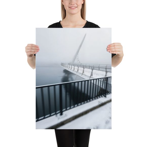 The Fog of Peace: Exclusive AI-Enhanced Derry Bridge Print