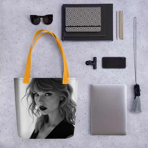 Midnight Elegance: AI-Generated Portrait Tote Bag – Derry67 Collection