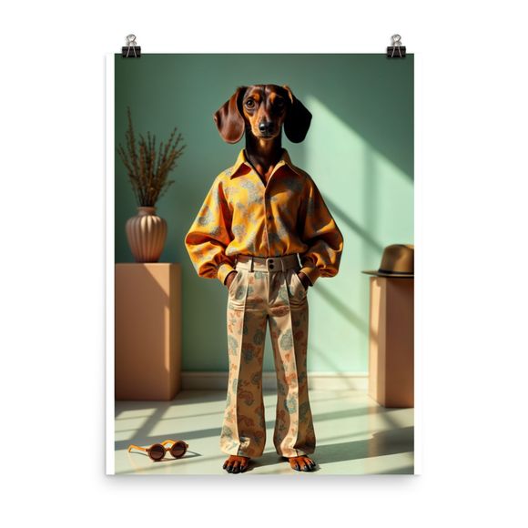 Retro Chic Dachshund