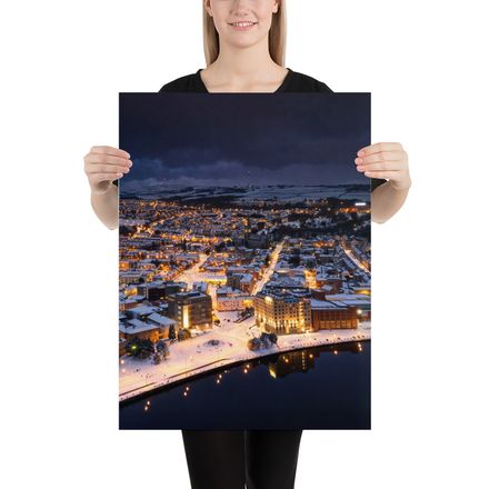 Derry Glowing Under a Winter Sky