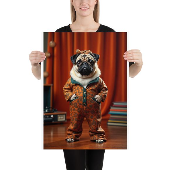 Retro Comfort: The Paisley Pug