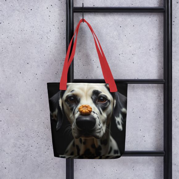 "The Great Balancer" Dalmatian – Premium All-Over Print Tote Bag