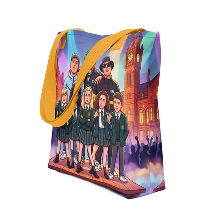 Derry Girls x KNEECAP: The Ultimate Belfast-Derry Crossover All-Over Print Tote Bag