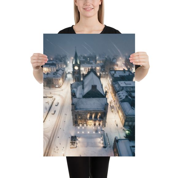 A Snowy Night at Derry's Guildhall