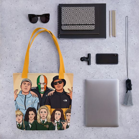 Derry Girls x Kneecap Mashup All-Over Print Tote Bag