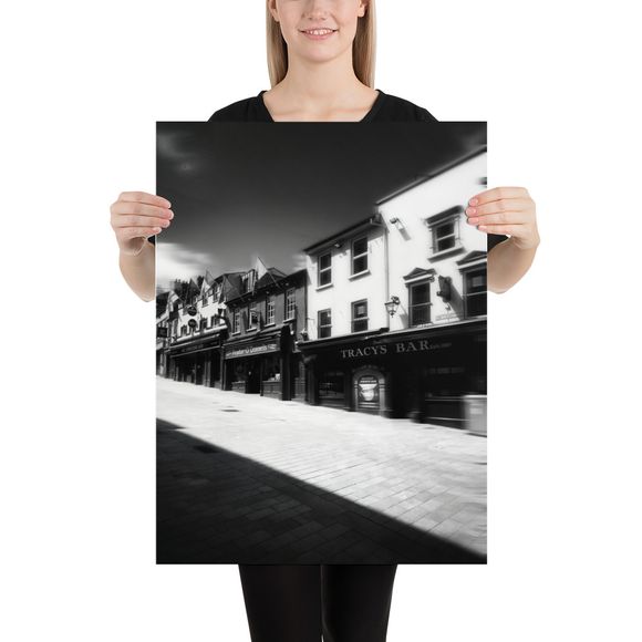 Exclusive AI-Enhanced Black &amp; White Derry Streetscape
