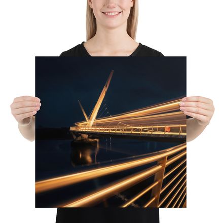 The Peace Bridge Reimagined: A Symphony of Light and Steel