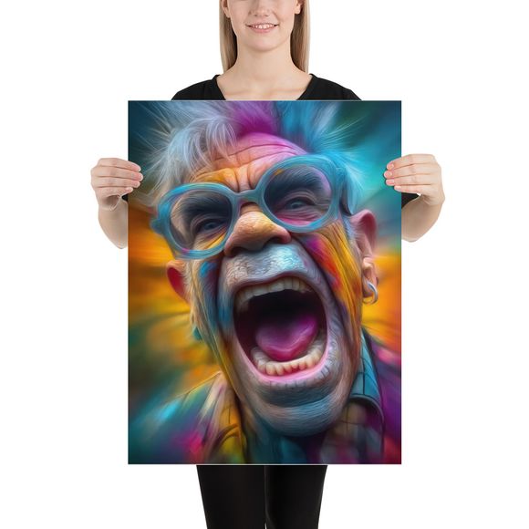"Rocket Man's Roar" – Pop Surrealism Portrait of Elton John