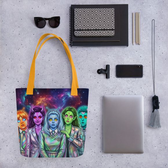 Derry Girls: Cosmic Rebellion All-Over Print Tote Bag