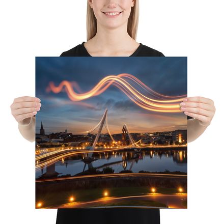 Derry's Peace Bridge: A Symphony of Light and Time
