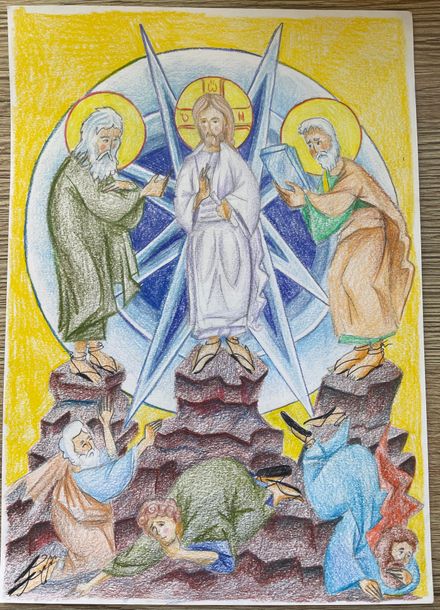 "The Transfiguration" Original Pencil Illustration