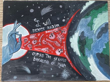 "I Will Never Again Curse the Ground" Painting