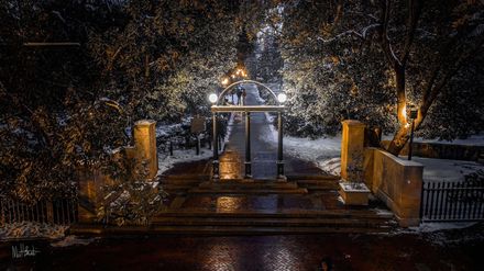 Winter Silence at the Arch