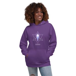 Merkaba Sacred Geometry Unisex Hoodie - Interdimensional Uber