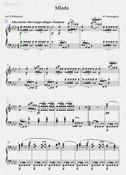 Mussorgsky - Mlada (Solo Piano Transcription)