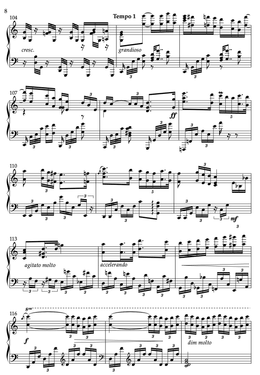 Paderewski Romanze from Piano Concerto. Solo transcription.