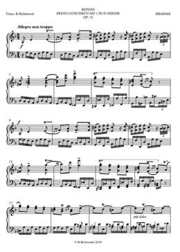 Brahms Piano Concerto No 1 in D minor. Rondo