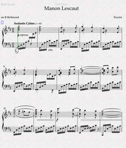 Puccini Manon Lescaut