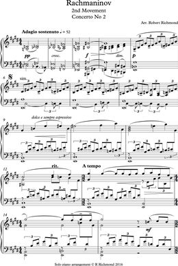 Rachmaninov Mvt 2, 2nd Piano Concerto